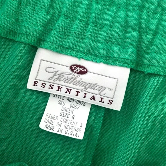 Vintage 1980’s jelly green rayon pencil skirt - Picture 7 of 9